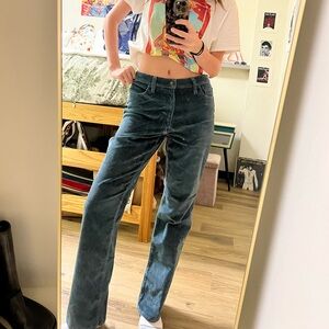 Universal Thread, size 10, dark teal corduroy jeans